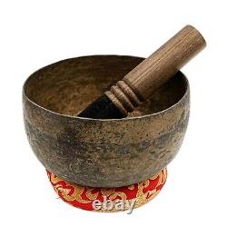 50 Years old Antique 7 Beaten Yoga Singing Bowl Buddhist Tibetan Vintage Nepal