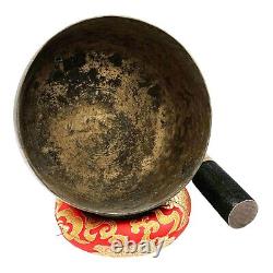 50 Years old Antique 7 Beaten Yoga Singing Bowl Buddhist Tibetan Vintage Nepal