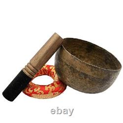 50 Years old Antique 7 Beaten Yoga Singing Bowl Buddhist Tibetan Vintage Nepal