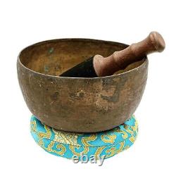 50 Years old Antique Beaten Yoga Singing Bowl Buddhist Tibetan Vintage Nepal