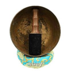 50 Years old Antique Beaten Yoga Singing Bowl Buddhist Tibetan Vintage Nepal