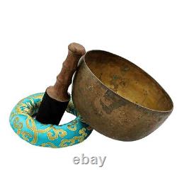 50 Years old Antique Beaten Yoga Singing Bowl Buddhist Tibetan Vintage Nepal