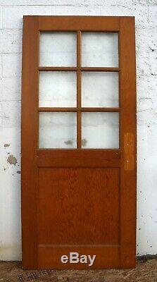 6 avail 36x83x1.75 Vintage Antique Old Wood Wooden Door Window Textured Glass