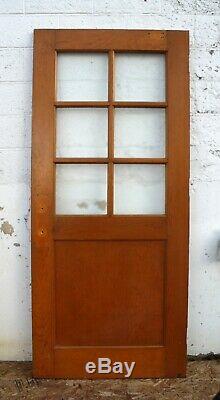 6 avail 36x83x1.75 Vintage Antique Old Wood Wooden Door Window Textured Glass