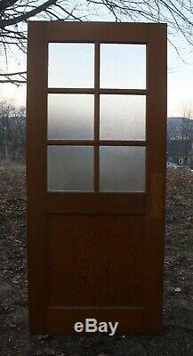 6 avail 36x83x1.75 Vintage Antique Old Wood Wooden Door Window Textured Glass