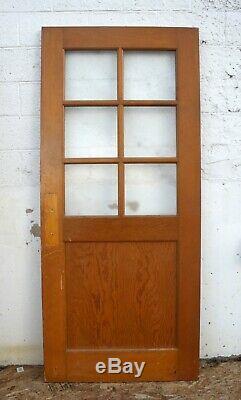 6 avail 36x83x1.75 Vintage Antique Old Wood Wooden Door Window Textured Glass