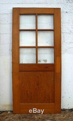 6 avail 36x83x1.75 Vintage Antique Old Wood Wooden Door Window Textured Glass