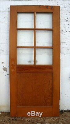 6 avail 36x83x1.75 Vintage Antique Old Wood Wooden Door Window Textured Glass