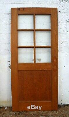 6 avail 36x83x1.75 Vintage Antique Old Wood Wooden Door Window Textured Glass