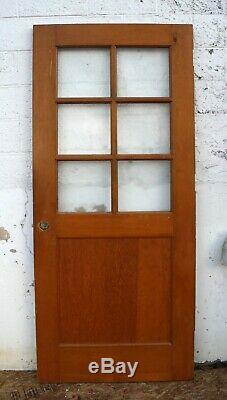 6 avail 36x83x1.75 Vintage Antique Old Wood Wooden Door Window Textured Glass