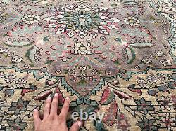 6x9 ANTIQUE WOOL RUG HAND-KNOTTED VINTAGE handmade 7x9 ORIENTAL old genuine rugs
