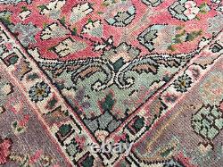 6x9 ANTIQUE WOOL RUG HAND-KNOTTED VINTAGE handmade 7x9 ORIENTAL old genuine rugs