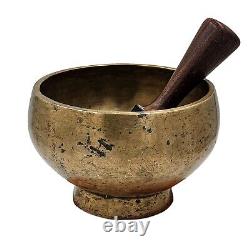 7 Rare Old Antique Hand Beaten Naga Singing Bowl Bronze Tibetan Vintage Nepal