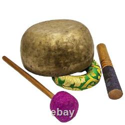 7 Vintage Handmade Hammered Old Antique Yoga Singing Bowl Tibetan Sound Healing