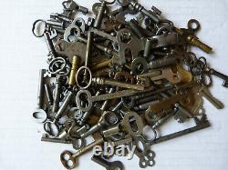 75 Antique Old Vintage Keys Skeleton Padlock Cabinet Furniture Clock Skate