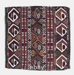 95 years old Antique Kilim Rug, 3.1x3.1ft, Kilim, Malatya Kilim, Tribal Kilim