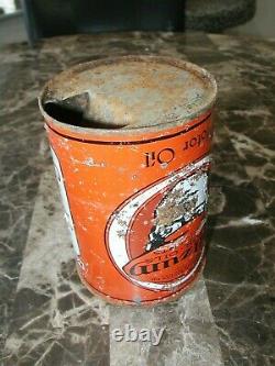 ANTIQUE OILZUM OLD ORIGINAL MOTOR Oils Can 1 QUART VINTAGE REAL DEAL 1st Gen