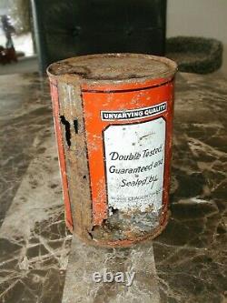 ANTIQUE OILZUM OLD ORIGINAL MOTOR Oils Can 1 QUART VINTAGE REAL DEAL 1st Gen