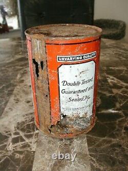 ANTIQUE OILZUM OLD ORIGINAL MOTOR Oils Can 1 QUART VINTAGE REAL DEAL 1st Gen