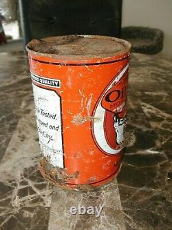 ANTIQUE OILZUM OLD ORIGINAL MOTOR Oils Can 1 QUART VINTAGE REAL DEAL 1st Gen