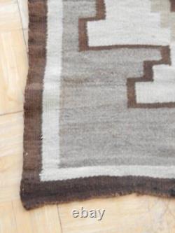 ANTIQUE / VINTAGE NAVAJO INDIAN NATURAL transitional era 1915 RUG old one