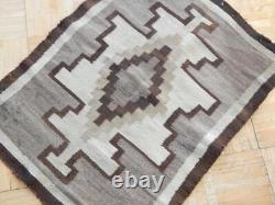 ANTIQUE / VINTAGE NAVAJO INDIAN NATURAL transitional era 1915 RUG old one