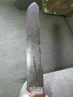 ANTIQUE VINTAGE OLD WEST 1800s BUFFALO SKINNING BUTCHERING KNIFE c more knives