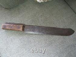 ANTIQUE VINTAGE OLD WEST 1800s BUFFALO SKINNING BUTCHERING KNIFE c more knives