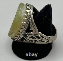 Afghanistan Wonderful old agate stone Silver Rare Lovely Ring
