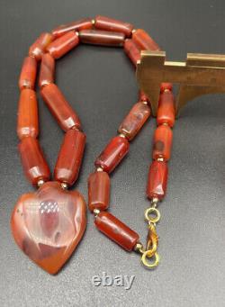 African India Tibet Vintage Amulet Trade Antique Ancient Old Beads Necklace Mala