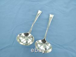 An Antique Pair Of Sterling Silver Old English Sauce Ladles, London 1805