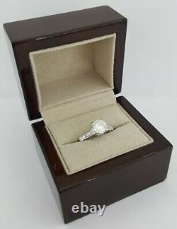 Antique 1.87 ct Platinum Old European & Baguette Cut Diamond Engagement Ring GIA