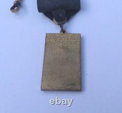 Antique 100 Year Old 1923 Basketball Medal DMAAF Military NCAA Vintage Gold