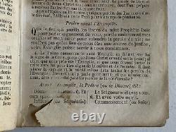 Antique (1862) French Bible New Parishioner Book In Latin and French Old Vintage