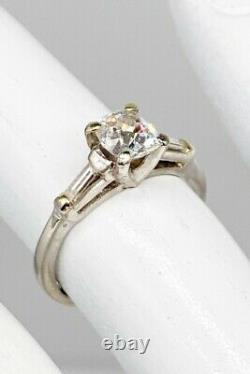 Antique 1920s $10,000 VS2 D 1.40ct Old Mine Cut Diamond Platinum Wedding Ring