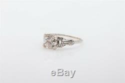 Antique 1920s $15,000 2ct Old Euro Diamond Platinum Wedding Ring