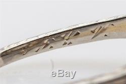 Antique 1920s $5000 1ct Old Mine Cut Diamond 18k White Gold Filigree Ring