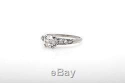 Antique 1920s $6000 1.15ct Old Mine Cut Diamond Platinum Wedding Ring