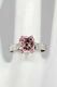 Antique 1920s $8000 2.50ct Natural NO HEAT Pink Old Cut Sapphire Platinum Ring