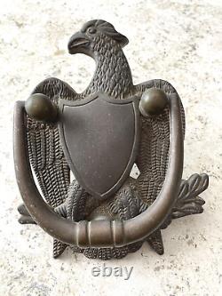 Antique 1922 Bronze American Eagle Architectural Salvage Doorknocker