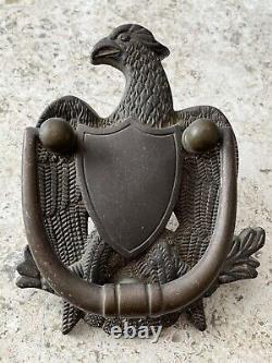 Antique 1922 Bronze American Eagle Architectural Salvage Doorknocker