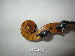 Antique 4/4 German Violin Guarnerius Copy One-Piece Back Old Vintage Fiddle