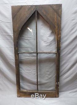 Antique 4 Lite Casement Window 49x24 Cabinet Moorish Door Vtg Old Chic 97-18P