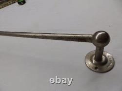 Antique 48 BrassCrafters Nickel Brass Towel Bar Old Vintage Bathroom 4667-15