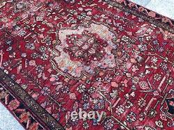 Antique 80-90 Years Old Vintage Rug, Hand Knotted Tribal Wool Area Rug, Boho Rug