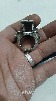 Antique Ancient Old solid silver handmade ring ever seen in my life
