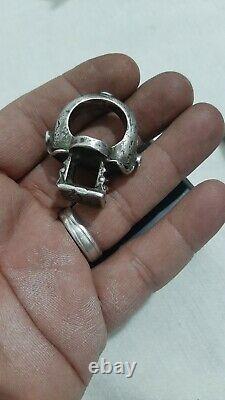 Antique Ancient Old solid silver handmade ring ever seen in my life