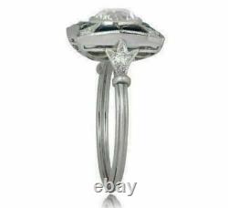 Antique Art Deco Vintage Inspire Old Mine Ring 2.4Ct Diamond 925 Sterling Silver