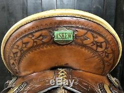 Antique Askew High Back Saddle / Vintage Western Collectible Old Square Skirt
