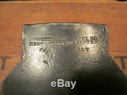 Antique Blodgett Edge Tool Co Cast Steel Warranted Broad Hewing Axe old vtg tool